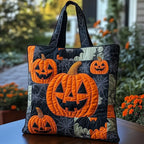 Halloween Magic Quilted Tote Bag printed tote bag