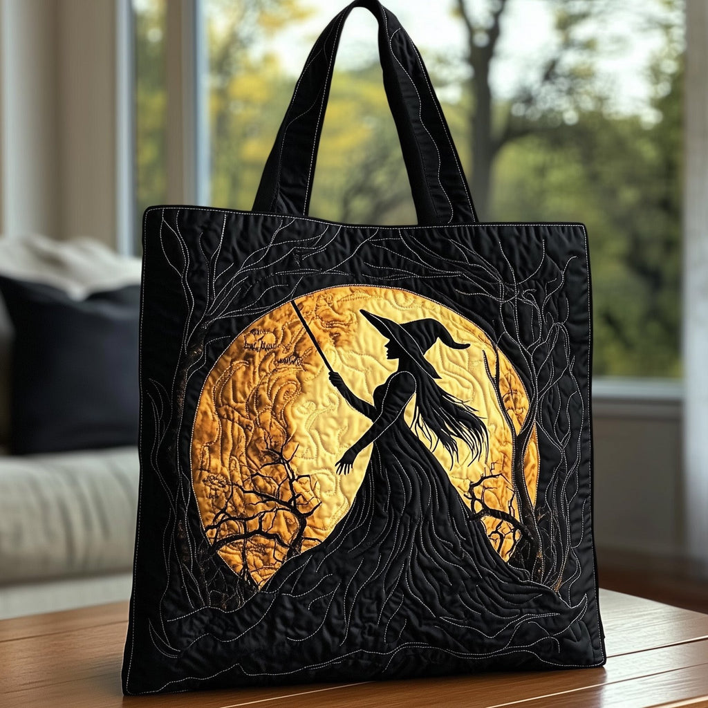 Halloween Magic Quilted Tote Bag printed tote bag