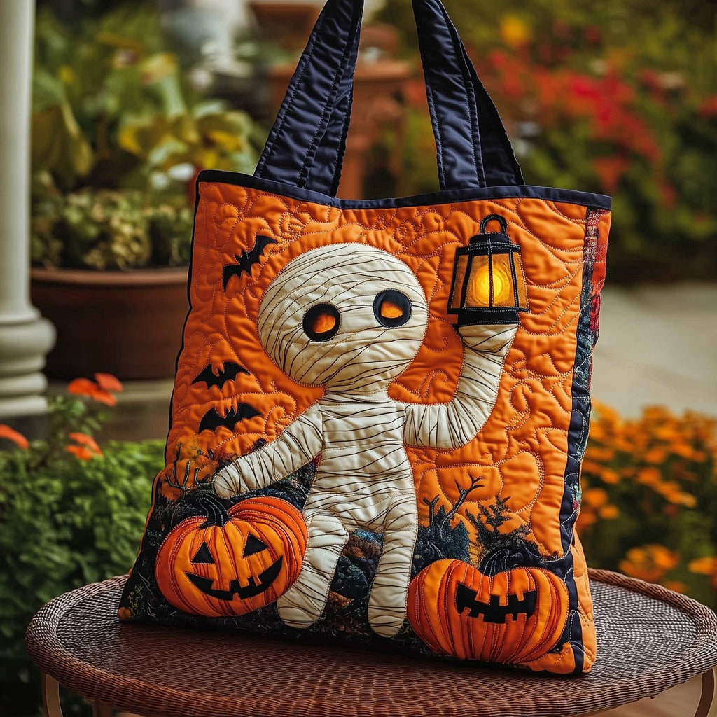 Halloween Magic Quilted Tote Bag printed tote bag