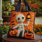 Halloween Magic Quilted Tote Bag printed tote bag