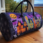 Halloween Vibe Quilted Duffle Bag printed duffle bag