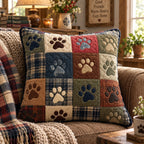 Happy Prints Quilted Cushion Cover printed cushion cover