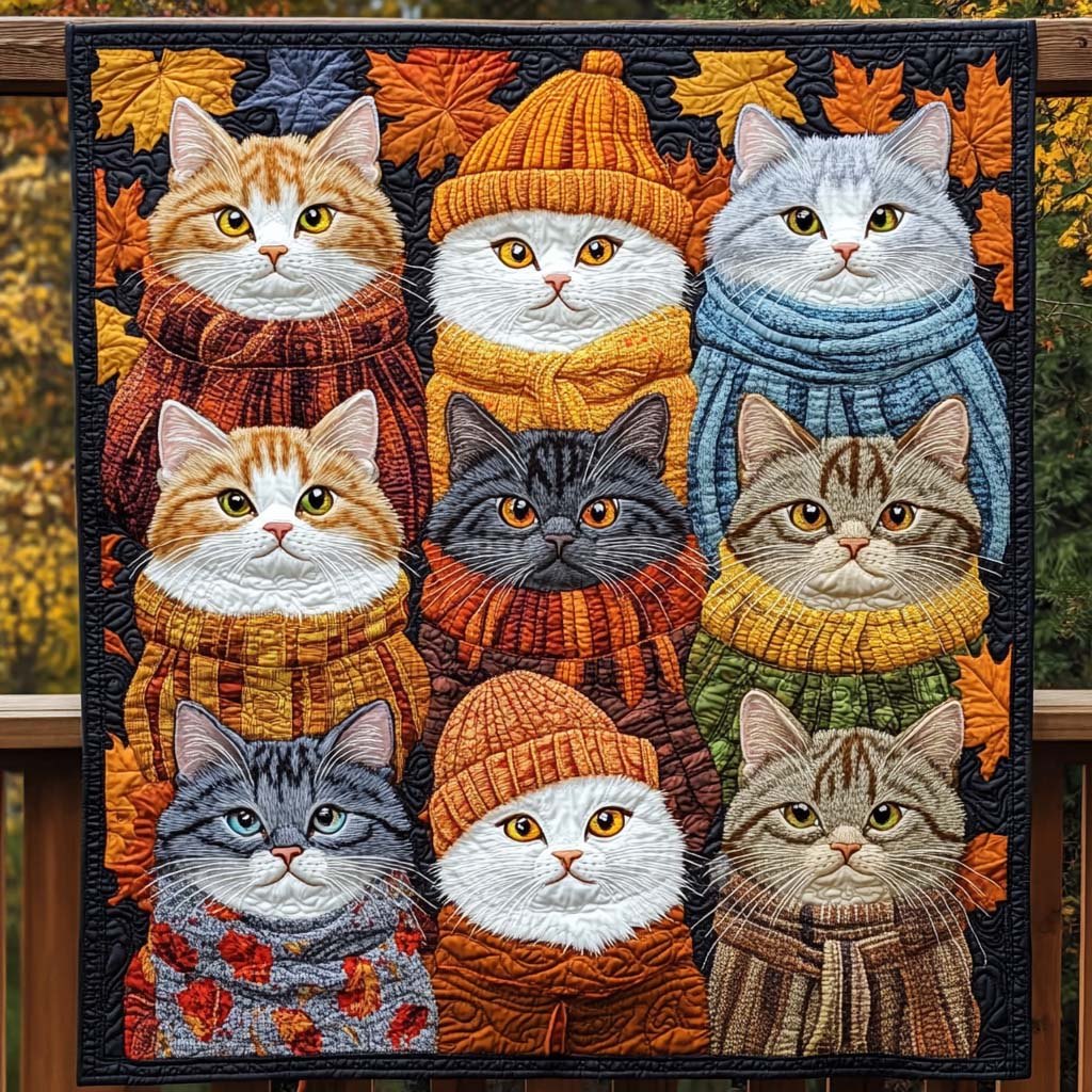 Harvest Hues Quilted Blanket printed blanket