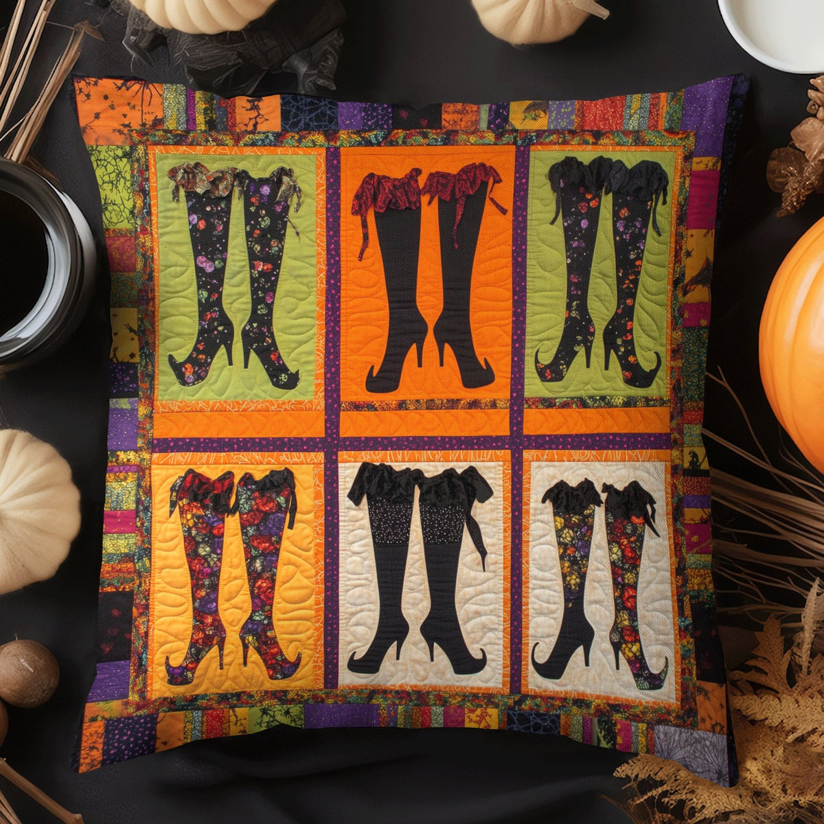 Haunted Fashion Quilted Cushion Cover printed cushion cover