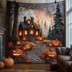 Haunted Hollow Quilted Blanket printed blanket