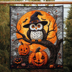 Haunted House Quilted Blanket printed blanket