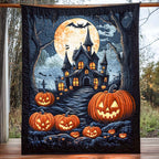Haunted Manor Quilted Blanket printed blanket