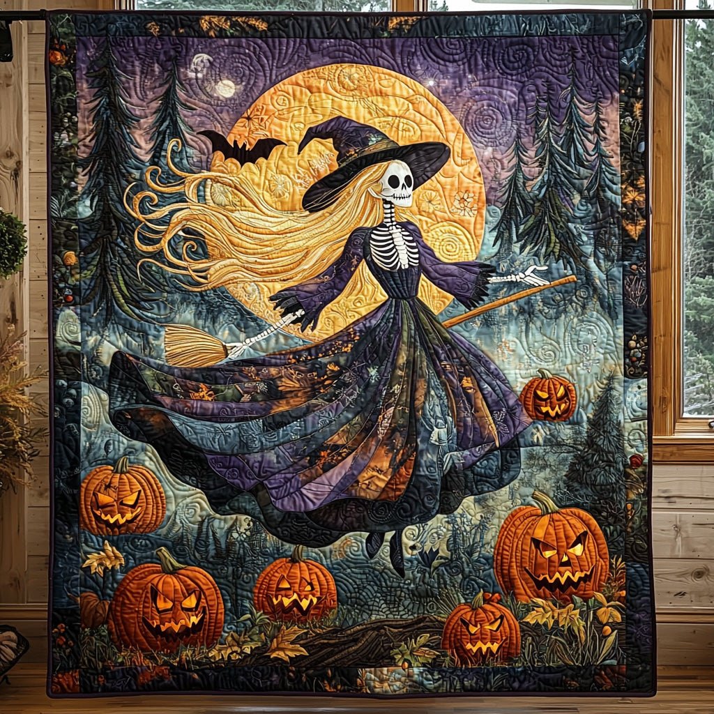 Haunted Threads Quilted Blanket printed blanket