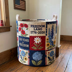 Heirloom of Honor Quilted Laundry Hamper printed laundry hamper