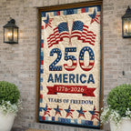 Heritage Banner Quilted Door Curtain printed door curtain
