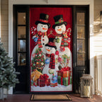 Holiday Family Quilted Door Curtain printed door curtain