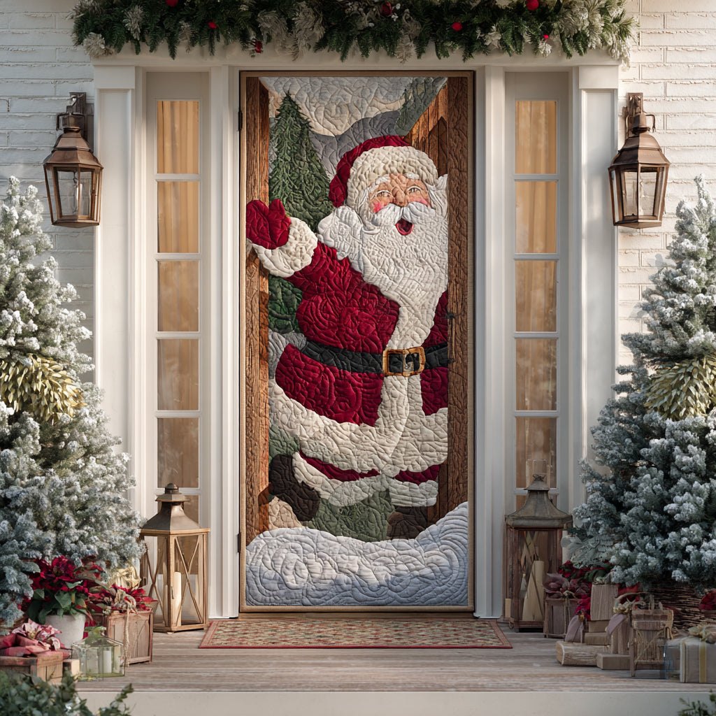 Holiday Spirit Quilted Door Curtain printed door curtain