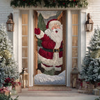 Holiday Spirit Quilted Door Curtain printed door curtain
