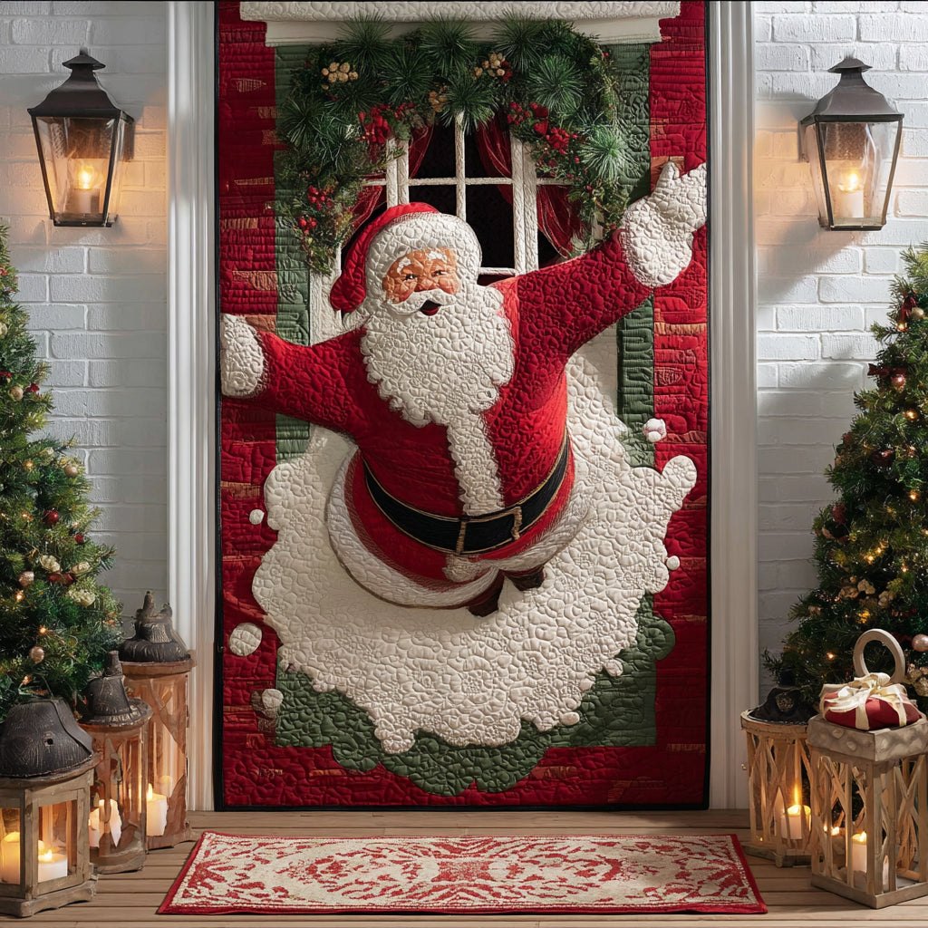 Holiday Visitor Quilted Door Curtain printed door curtain