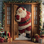 Holiday Welcome Quilted Door Curtain printed door curtain