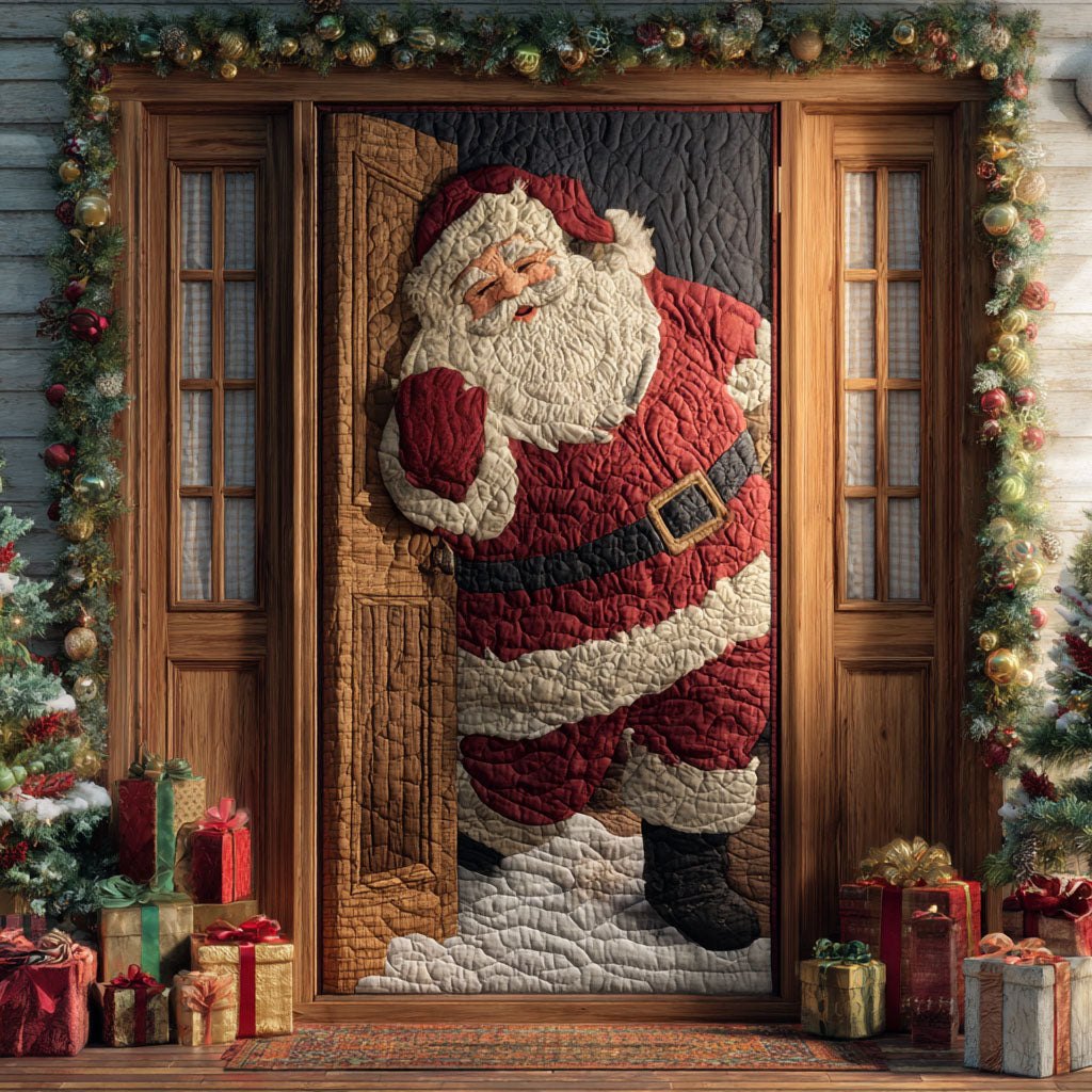 Holiday Welcome Quilted Door Curtain printed door curtain