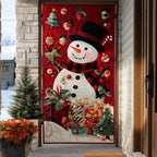 Holly Frost Quilted Door Curtain printed door curtain
