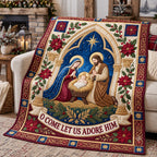 Holy Family Arch Quilted Blanket printed blanket