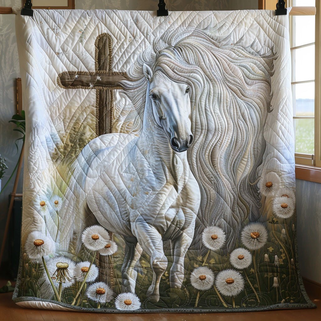 Holy Path Quilted Blanket printed blanket