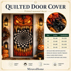 Quilted Door Curtain size and care information