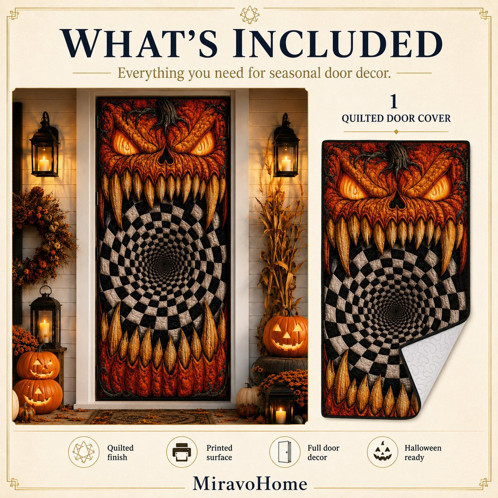 Quilted Door Curtain size and care information