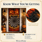 Quilted Door Curtain size and care information