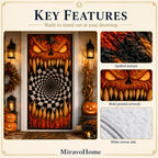 Quilted Door Curtain size and care information