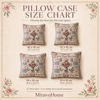 Quilted Cushion Cover size and care information