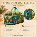 Quilted Duffle Bag size and care information