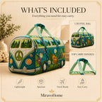 Quilted Duffle Bag size and care information