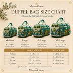 Quilted Duffle Bag size and care information