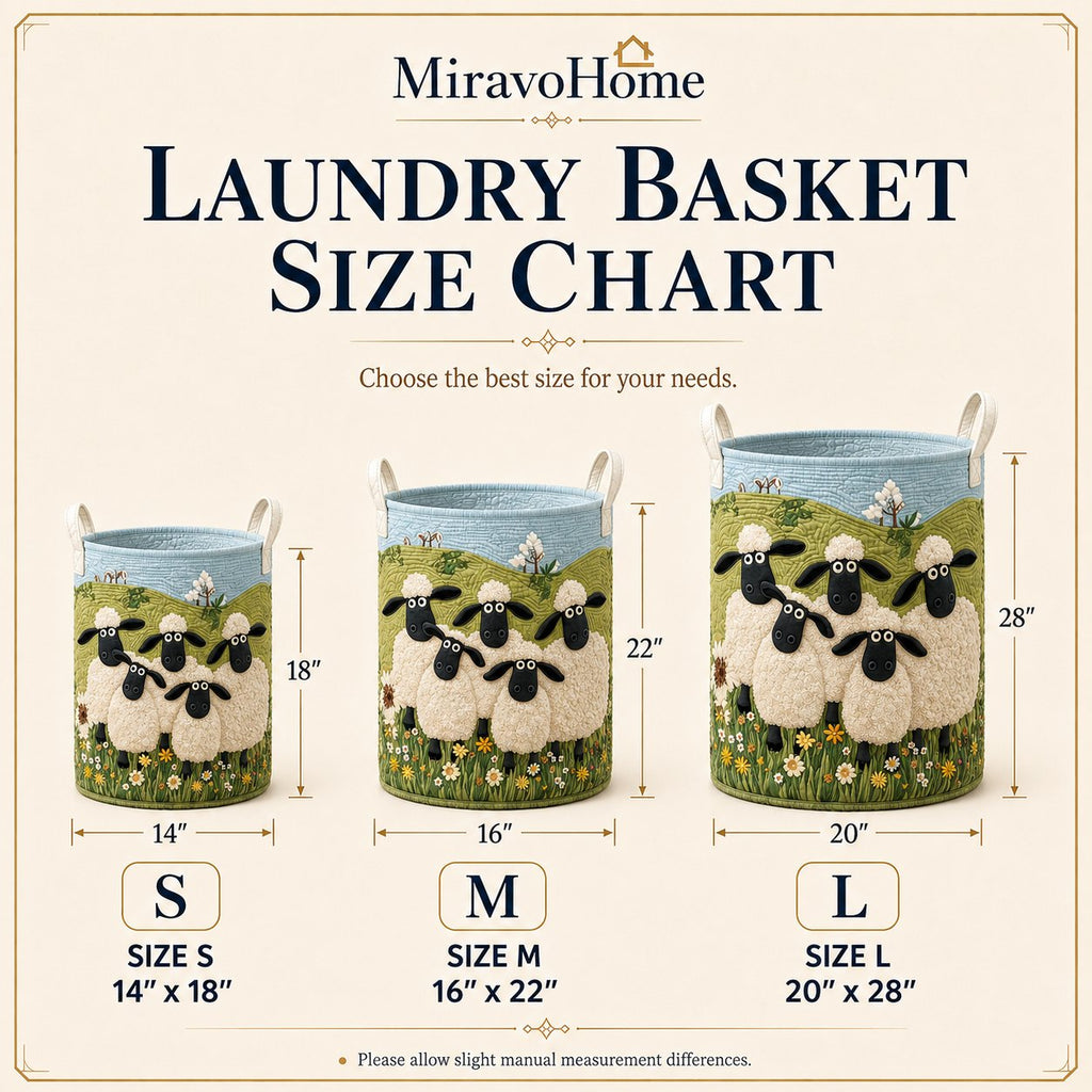 Quilted Laundry Hamper size and care information