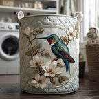 Hummingbird Lace Quilted Laundry Hamper printed laundry hamper
