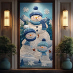 Icy Twinkle Quilted Door Curtain printed door curtain