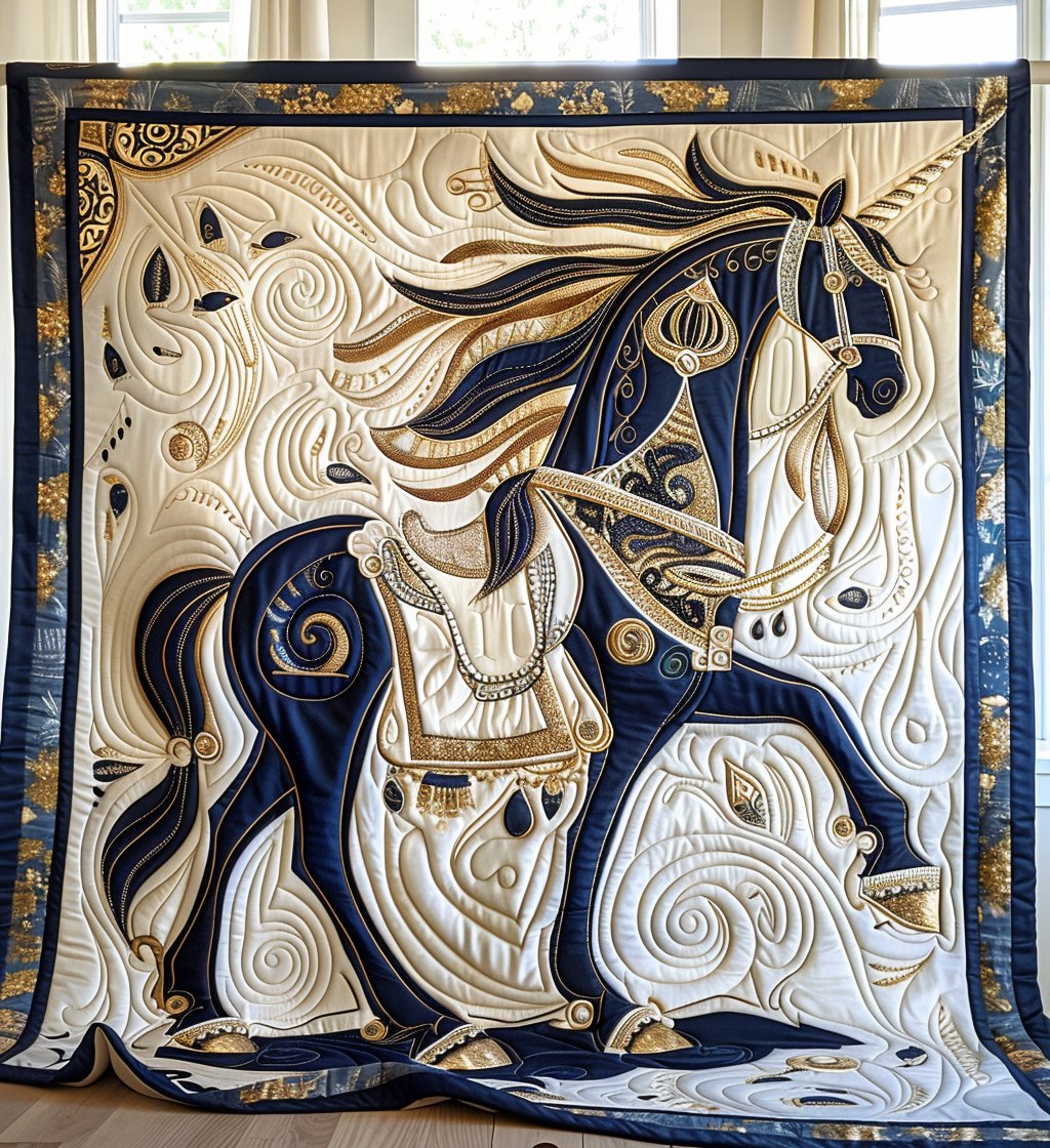 Imperial Charger Quilted Blanket printed blanket