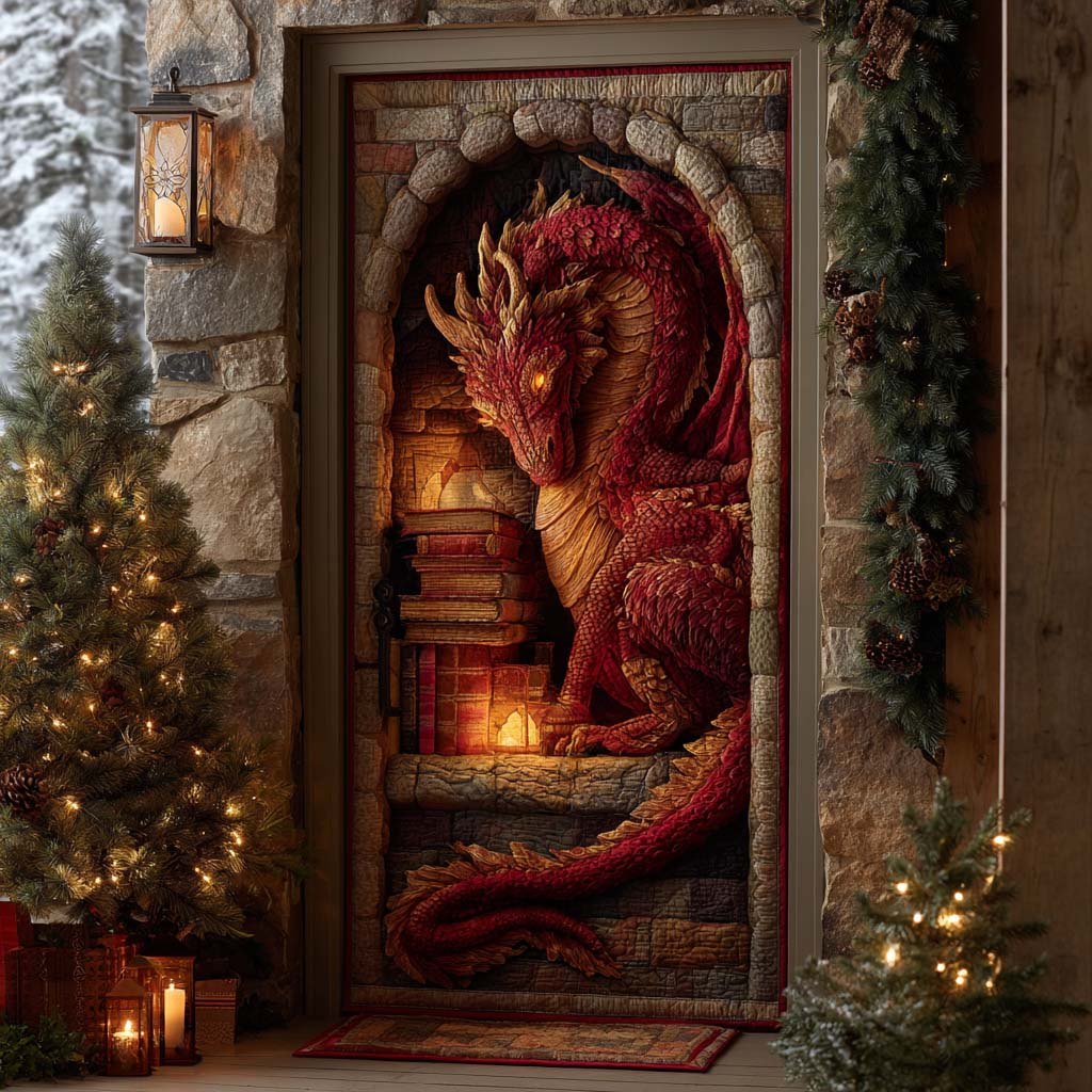 Infernal Majesty Quilted Door Curtain printed door curtain