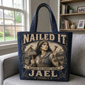 Jael Courage Judges 4 Quilted Tote Bag printed quilted tote bag