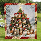 Jolly Catmas Quilted Blanket printed blanket