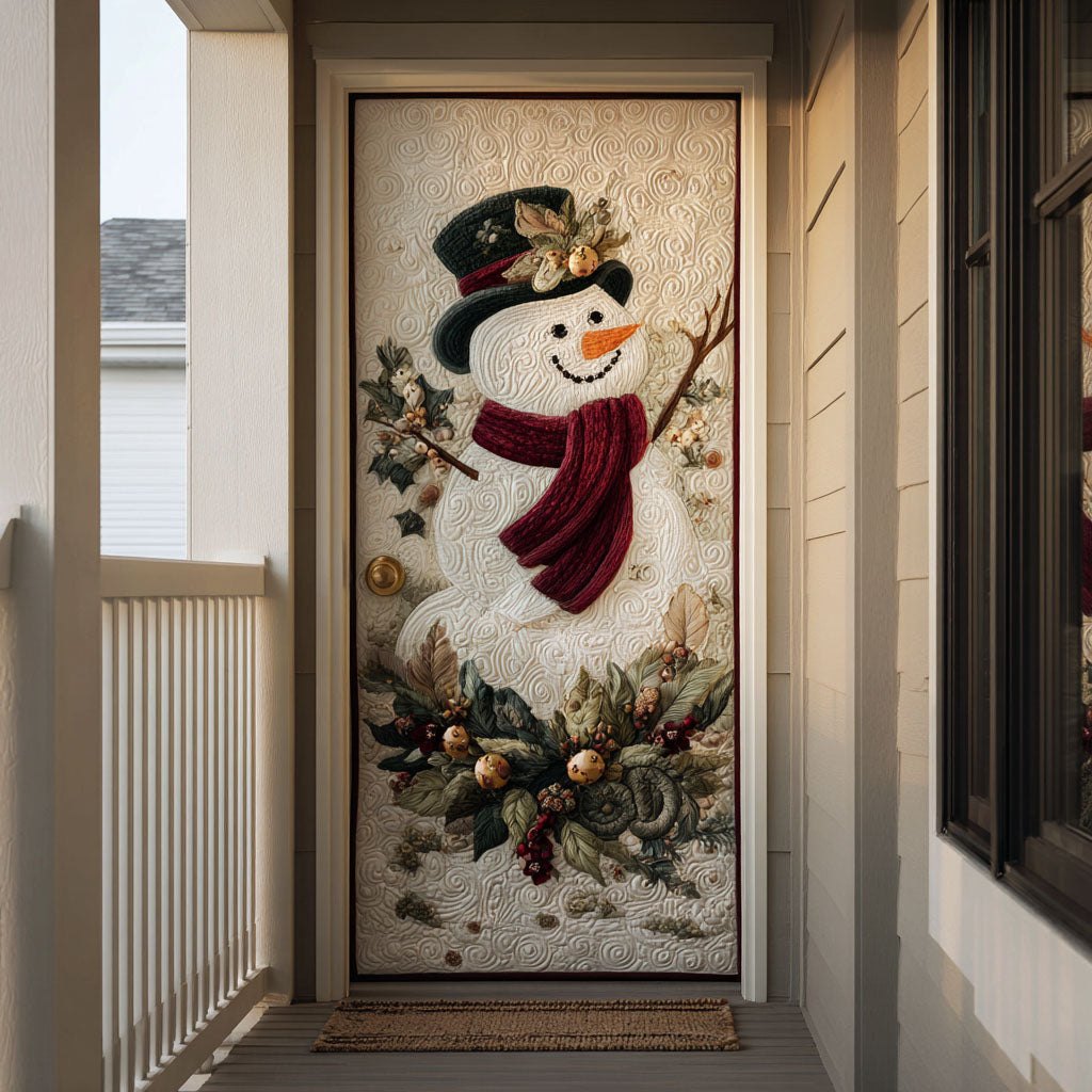 Jolly Flakes Quilted Door Curtain printed door curtain