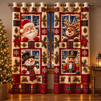 Jolly Window Quilted Door Curtain printed door curtain
