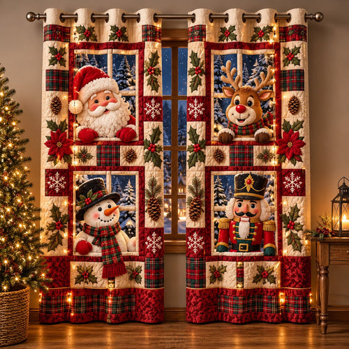 Jolly Window Quilted Door Curtain