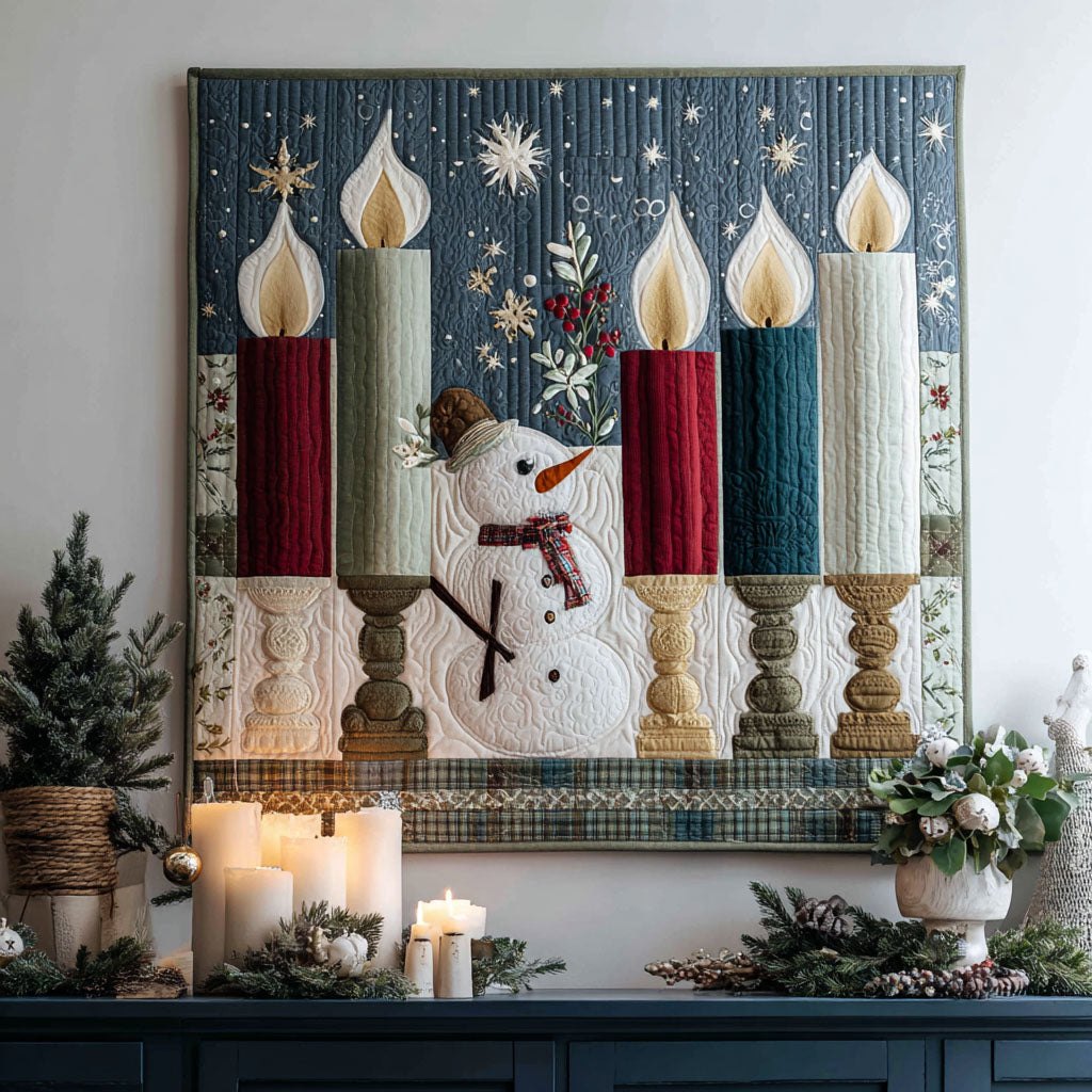 Joyful Flames Quilted Blanket printed blanket
