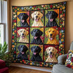 Joyful Journey Quilted Blanket printed blanket