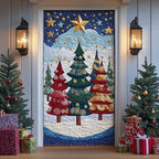 Joyful Scene Quilted Door Curtain printed door curtain