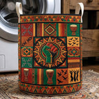 Juneteenth Freedom Quilted Laundry Hamper printed laundry hamper