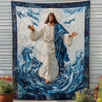 King of Peace Quilted Blanket printed blanket