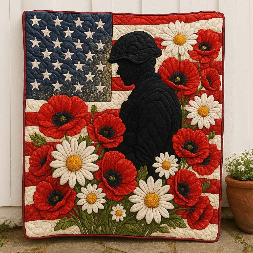 Liberty in Bloom Quilted Blanket printed blanket