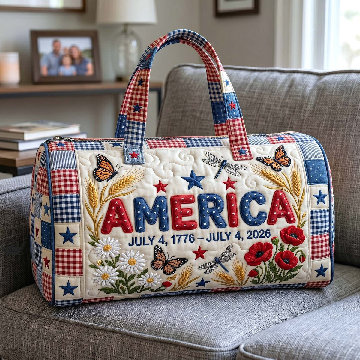 Liberty Legacy Quilted Duffle Bag printed duffle bag
