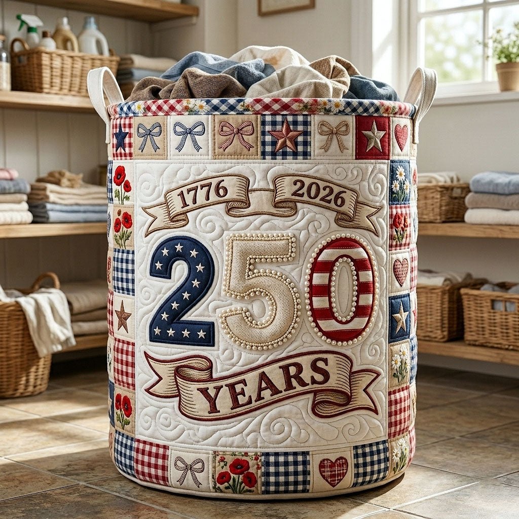 Liberty Legacy Quilted Laundry Hamper printed laundry hamper