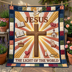 Light Of The World Quilted Blanket printed blanket